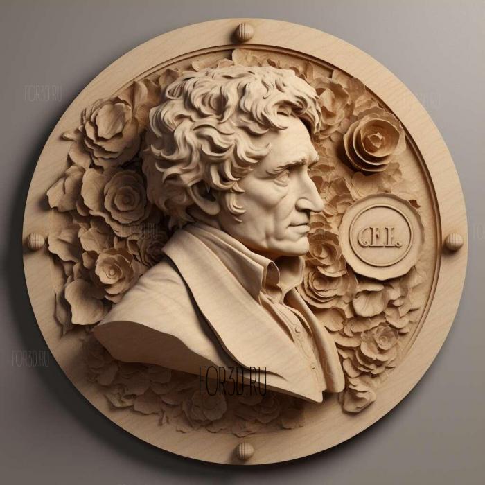 Hector Berlioz 2 stl model for CNC